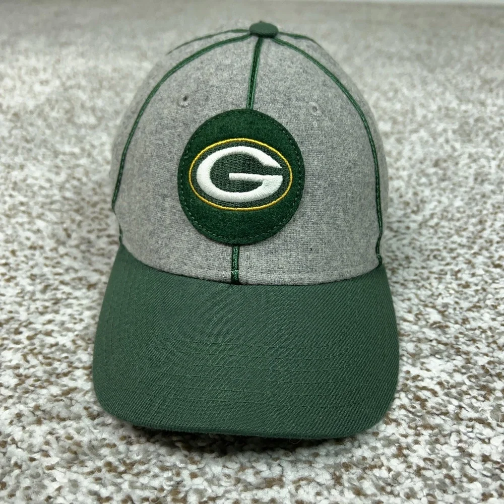 Green Bay Packers‎ Hat Cap Flex Youth One Size Gray Green NFL Football New Era